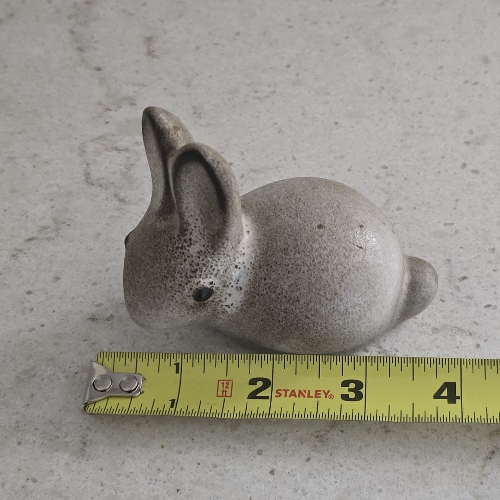 Vtg. Mcm Howard Pierce bunny rabbit Ceramic Speckle Glaze Figure - Picture 10 of 12
